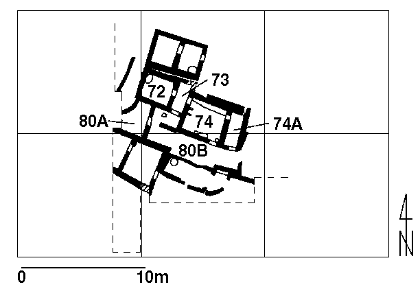 Bereich K - West, Schicht 4/Area K - West, layer 4