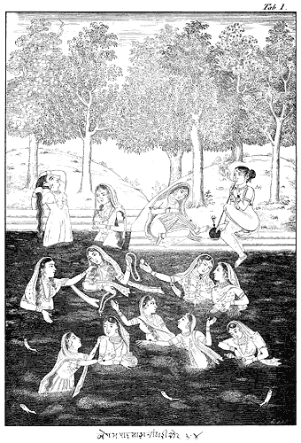 Indische Miniatur aus Dorows Besitz